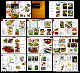 中西餐厅菜谱设计