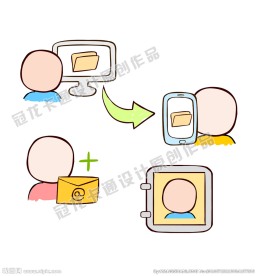 卡通用户头像图标矢量图