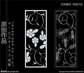 镂空雕花 移门图案  隔断图案