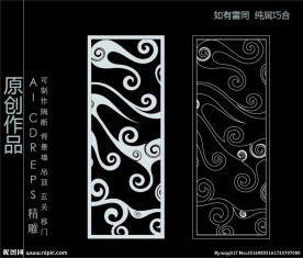 镂空雕花 移门图案  隔断图案