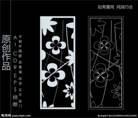 镂空雕花 移门图案  隔断图案