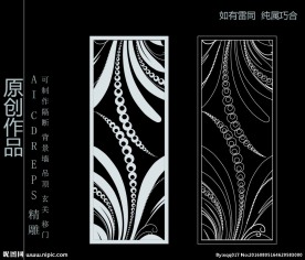 镂空雕花 移门图案  隔断图案