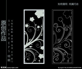 镂空雕花 移门图案  隔断图案