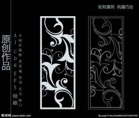 镂空雕花 移门图案  隔断图案