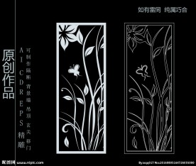 镂空雕花 移门图案  隔断图案
