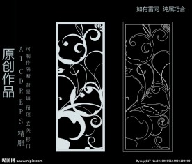 镂空雕花 移门图案