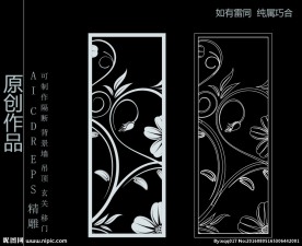 镂空雕花 移门图案