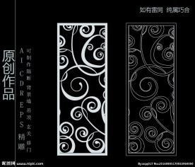 镂空雕花 移门图案