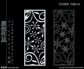 镂空雕花 移门图案