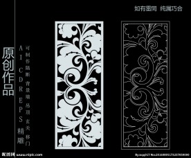 镂空雕花 移门图案