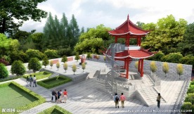 烈士陵园效果图