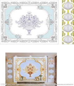 欧式花图 欧式框