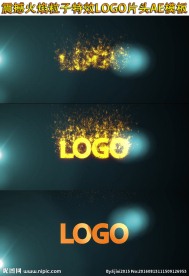 火焰燃烧LOGO片头AE模板