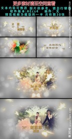 唯美天使蝴蝶婚礼相册开场