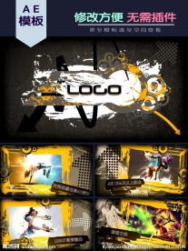 时尚动感包装图文幻灯片AE模板