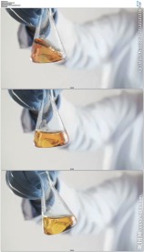 科学家手持容器晃动液体
