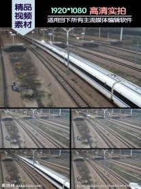 深圳北和谐号高铁出站视频素材