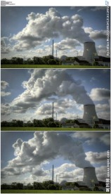 巴伐利亚核电站排气的烟囱