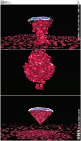 旋转的玫瑰砖石舞台背景