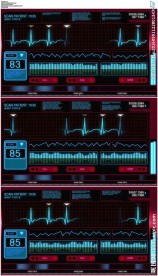 高科技心跳监视器视频素材
