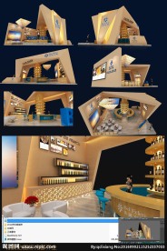 创意极简主义红酒展厅设计