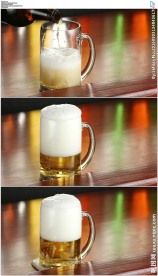 酒吧喝酒倒啤酒特写视频素材