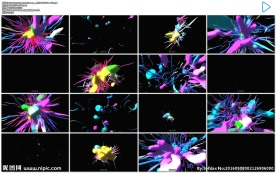 抽象彩色液体视频