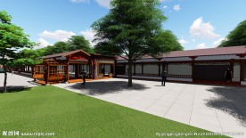 特色长廊景观效果图