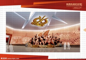 雕塑 纪念馆  室内  抗战