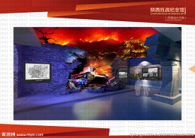 雕塑 纪念馆  室内  抗战