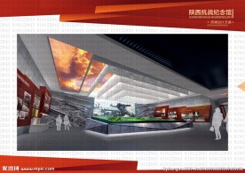 雕塑 纪念馆  室内  抗战