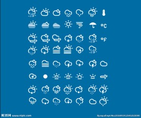 高清天气图标