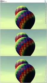 唯美彩色热气球