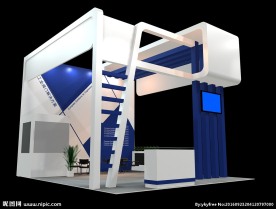 机械展展台设计42平