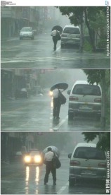 台湾花莲市暴风雨