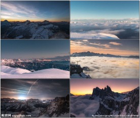 壮观自然景观延时合集