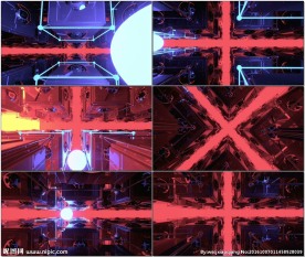 科幻矩阵动感VJ背景