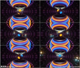 时尚现代立方体空间VJ