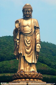 灵山大佛正面全身