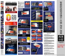 PSD源文件防盗锁详情模版下载