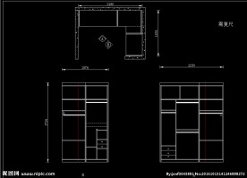 最新简单转角衣帽间设计