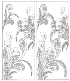 马蹄莲背景玄关