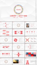 个人时尚求职简历PPT动态模板