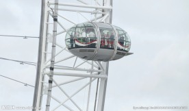 超近距离的伦敦眼上的豆荚