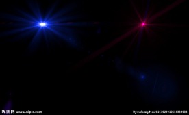 五颜六色的耀斑