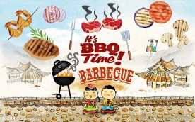 韩国烤肉韩式烧烤背景墙