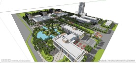 工业区景观设计模型