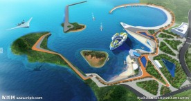 滨海公园规划鸟瞰图