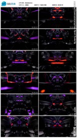 三维虚拟机械场景创意光晕场景