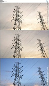 日落电塔延时摄影